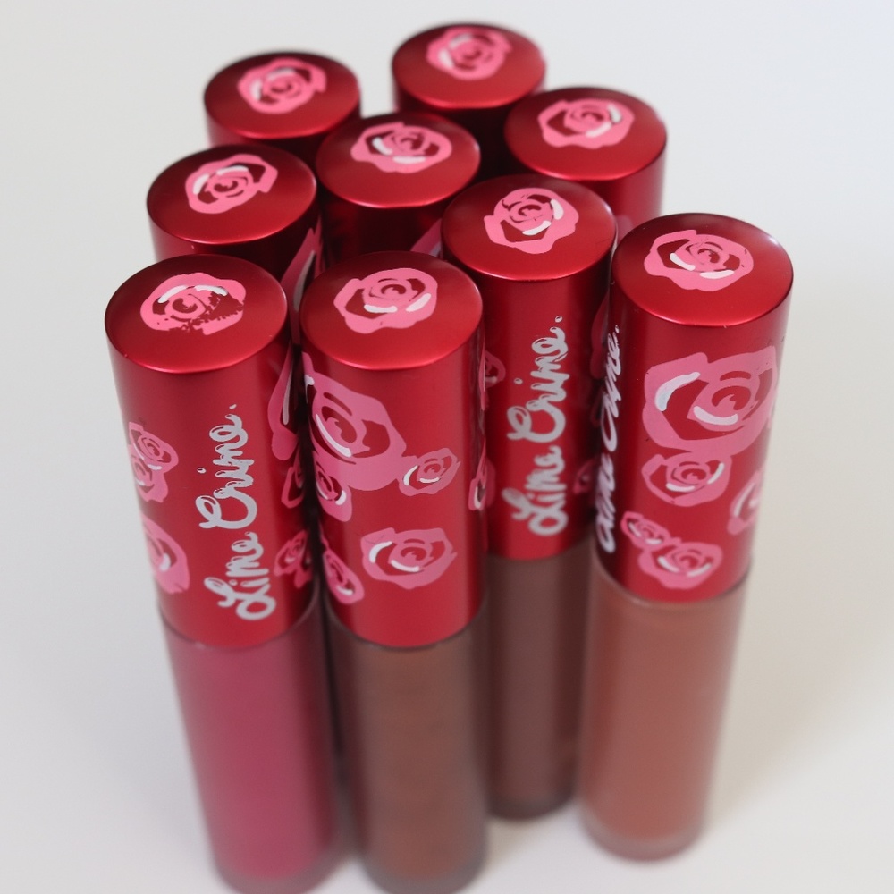 Lime Crime 9 Mini Liquid Lipsticks Bundle NWB